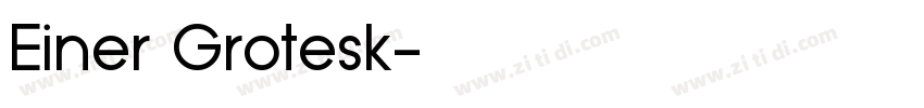 Einer Grotesk字体转换